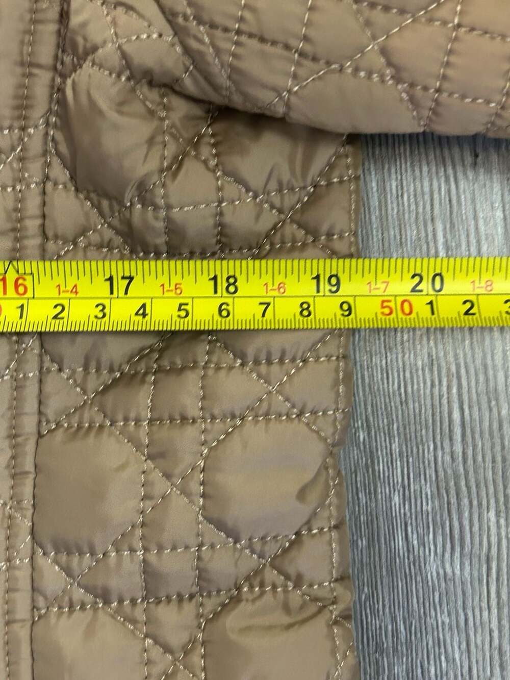 Top It Off Women's Tan Quilted Mock Neck Full-Zip Jacket - Picture 3 of 7